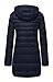 Cloudy Arch Women's Winter Lightweight Packable Hooded Down Coat(Navy,XL)