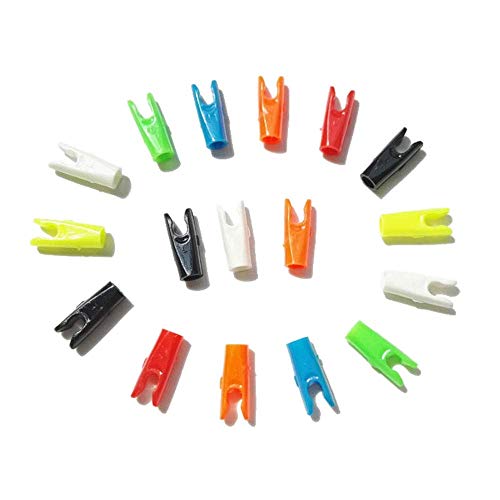 image for AMEYXGS 30pcs Archery Arrow Aluminum Pin Nocks with L Plastic Arrow Pi