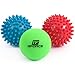 Massage Ball Set - Includes 2 Spiky Balls and 1 Lacrosse Ball - Excellent for Sciatic Nerve Massage, Trigger Point Therapy, Reflexology, Myofascial Release, Muscle Recovery, Yoga, Foot Pain