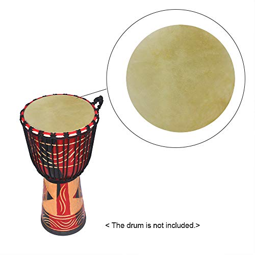Muslady Drum Head Durable Buffalo Skin Round Drum Convers for Bongo African Drum Conga Konga Drums, 2pcs/pack (29cm / 31cm for option) (31 cm)