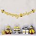 Mommy To Bee Banner, Bumble Bee Baby Shower Banner Gender Reveal Party Decorations