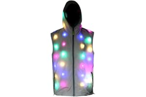 O-MAYEVER LED Light up Jacket for Mens and Womens Novelty Coat for Burning Man Electronic Music Festivals Carnivals Bars Xmas