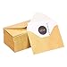 Juvale Mini Envelopes - 100-Count Bulk Gift Card Envelopes, Gold Business Card Envelopes, Bulk Tiny Envelope Pockets for Small Note Cards, 4 x 2.7 Inches