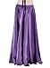 Dance Fairy Elegant Purple Belly Dance Satin Long Skirt