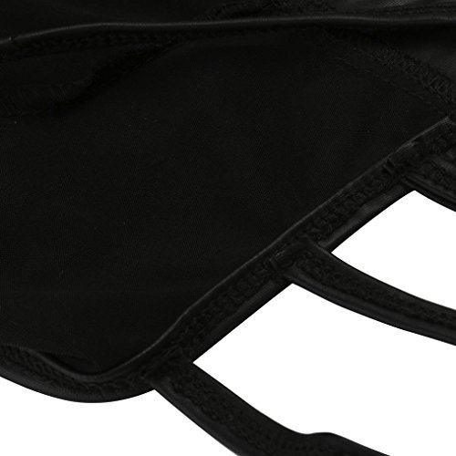 Kinrui Men's Sexy Panty Thong G-String T-Back Underwear Low Rise Pouch Jockstrap Pouch Briefs Pants (Black, XL)