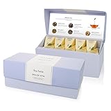 Tea Forté DOLCE VITA Presentation Box Sampler with 20 Handcrafted Pyramid Tea Infusers - Indulgent Dessert Teas