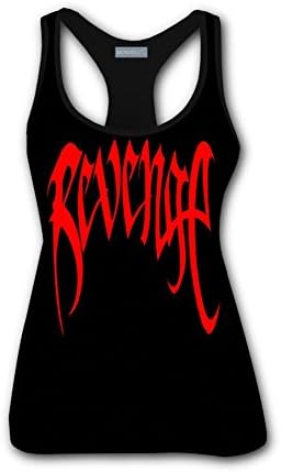 enrgbnhzad 321 Women 3D Xxxtentacion Revenge Logo Printed Sleeveless Vest Tank Tops T-Shirt