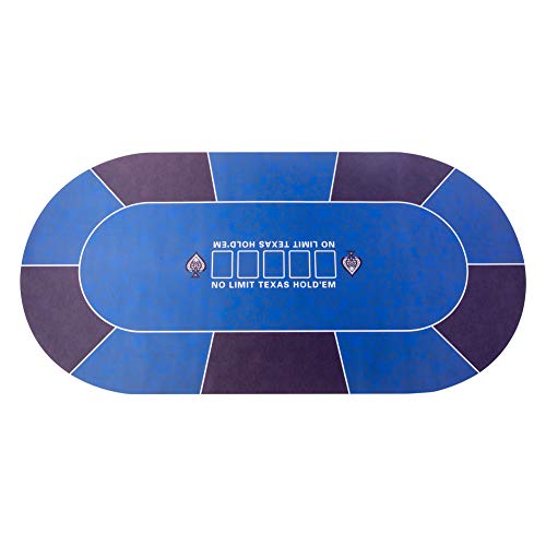 GAMELAND-70-x-35-Portable-Poker-Mat-Game-Mat-Rubber-Foam-Poker-Table-Top-Layout-for-Up-to-10-Players-to-Play-Cards-with-Carrying-Bag