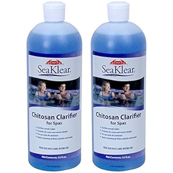 Sea Klear SKSBQ-02 Chitosan clarifier for Spas and Hot Tubs (2 Pack), 1 quart