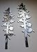 Two Pine Trees Metal Wall Art Decor 10