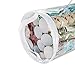 Wrapping Paper Storage Bags - Set of 2 Clear Totes with Handles for Organizing 30-Inch Rolls of Holiday, Birthday, and Christmas Wrap by Elf Stor