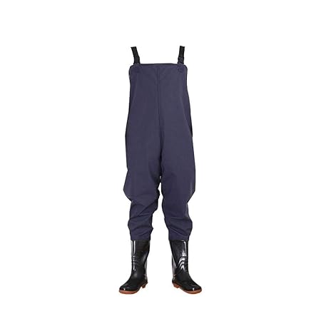 LIZI Boot Nylon Wathose-100% wasserdicht PVC Sea Fishing Atmungsaktiv Schmutz Boot Watstiefel Gummisohlen Jagd Schutzhose für Angeln