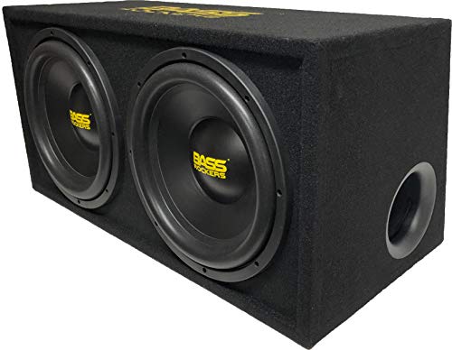 BR BB12D 2400W Max 12" Subwoofer Loaded Enclosure Box 1 Ohm Single Voice Coil