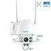 Reolink 5MP Wireless Security IP Camera - PTZ Dome Camera | 4X Optical Zoom | 360° Pan&90° Tilt | 2.4/5Ghz Dual Band WiFi | 190ft Night Vision | 32GB Micro SD Card, RLC-423WS