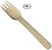 OliaDesign Disposable Wood Cutlery Silverware Forks (100 Piece), White
