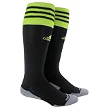 adidas Copa Zone Cushion II Sock, Black/Slime, Large