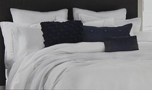 Kenneth Cole Reaction Home Standard Size Pillow Sham from the Mineral Bedding Collection in a White Color