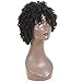 YIROO Natural Synthetic Curly Wig for Women, Fashion Cosplay Party Affordable Synthetic Wigs With Free Wig Cap (#1b)