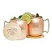 Advanced Mixology [Gift Set] Authentic Moscow Mule Mugs Set of 2 (16oz) | Solid Barrel 100% Copper Mugs Set w/ 2 Straws, 2 Wooden Coasters & 1 Shot Glass | Tarnish-Resistant Food Grade Lacquer Coat