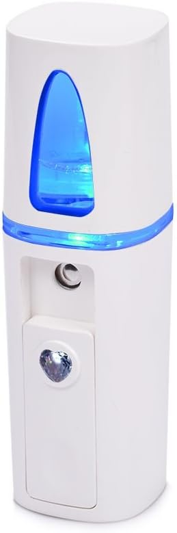 Mist Ultrasonic Humidifiers 20ml handheld steamer, Nano Sprayer Facial Skin Steamer For Outdoor Water SPA Handy Air Atomization With USB Rechargeble [ Include One Power Bank][