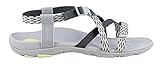 VIONIC Women's Sage Dorrin Grey/Yellow Sandal