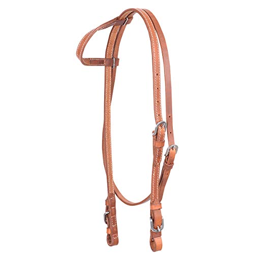 Cashel Stitched Slip Ear Headstall with Throatlatch