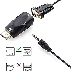 SZYIKUER HDMI to VGA Adapter Converter with 3.5mm