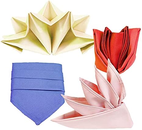 Amazon 選べる 27色 折り方13種類ナプキン ギフトの設定を選択 ギフトメッセージ欄にご記入ください テーブルナプキン オンライン通販