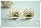 CuteTRex jewelry Retro TV Cufflinks, Old Television