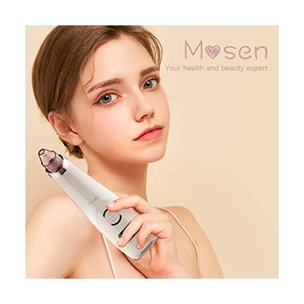 Mosen Blackhead Remover Vacuum Professional Pore Vacuum Cleaner Acne Comedone Extractor USB Rechargeable Blackhead…