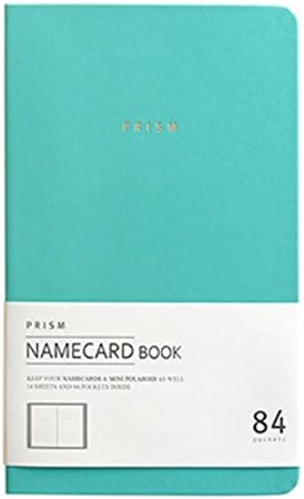 INDIGO Prism Name Card Book - Business Card Holder, Organizer, Instax Mini Photo Album (Mint)