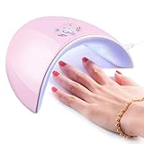 36W UV Light Nail Lamp, Portable 12 LED Nail Curing Lamp Nail Dryer, Nail Art Tools with 60s/120s Timer Setting for All Manicure Gel Nail Polish, Fingernail & Toenail Gel
