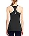BALEAF Women's Yoga Fitness Workout Soft Racerback Tank Top Black Size M