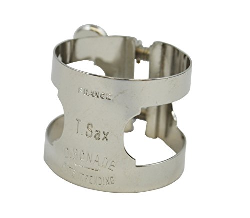 Bonade Tenor Saxophone Ligatures and Caps Nickel - Regular - Ligature Only