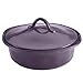 Rachael Ray Cucina Stoneware 3-Piece Round Casserole & Lid Set, Lavender