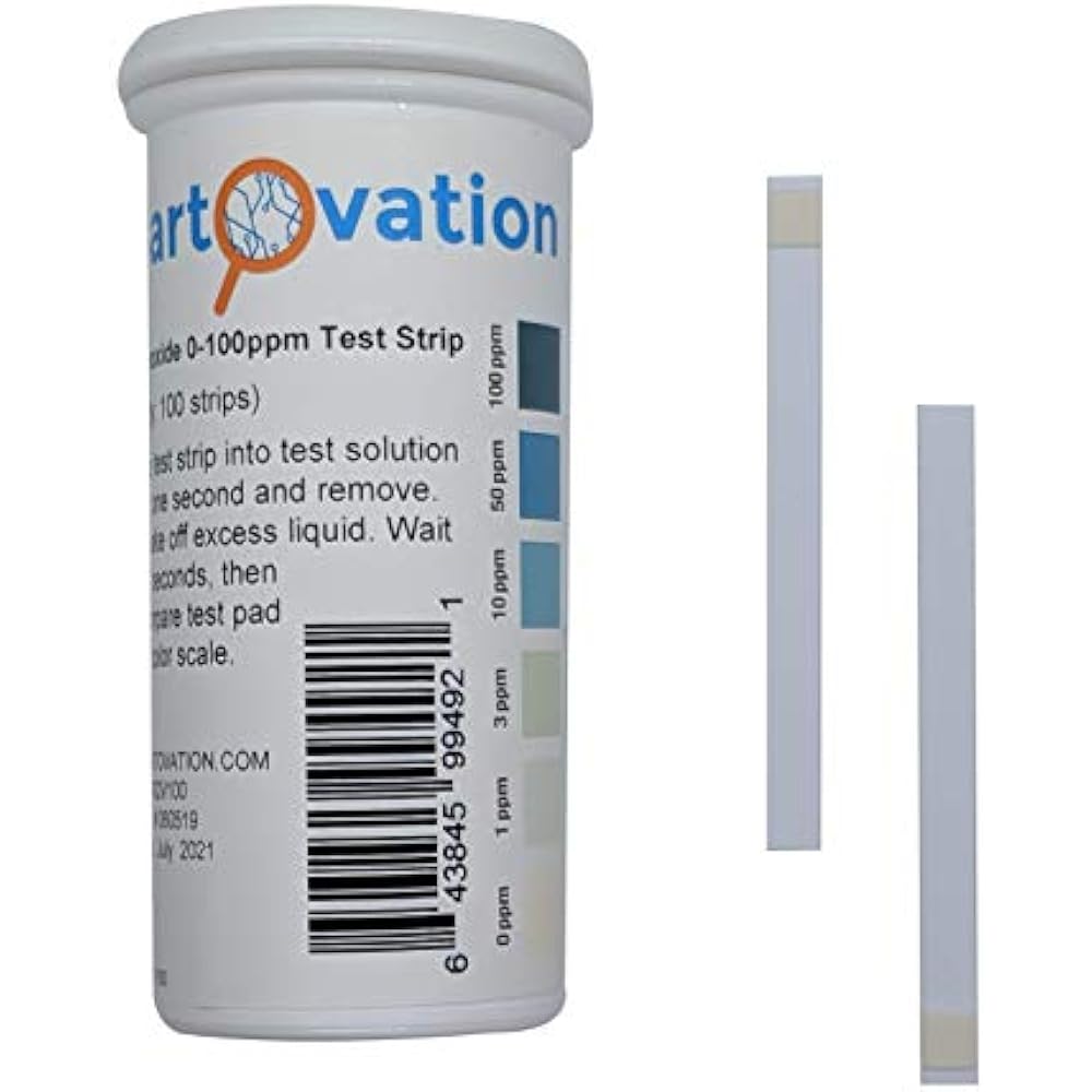 Peroxide Test Strips, Low Level, 0100 Ppm Vial Of Industrial & Scientific 643845994921 eBay