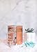 Rose Gold Acrylic Makeup, Jewelry, Stationary Holder, Organizer, 3 drawer, Compact by Lucido Cosmetics