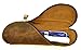 Genuine Leather Pen & Pencil Case with Zipper Close by Timber Ridge (Brown)