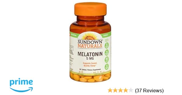 Amazon.com: Sundown Naturals Melatonin 5 mg Tablets 90 ea: Health & Personal Care