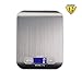 Digital Kitchen Scale Multifunction Food Scales, LCD Backlite Display, Stainless Steel Brush Surface Silver 11 lb 5 kg