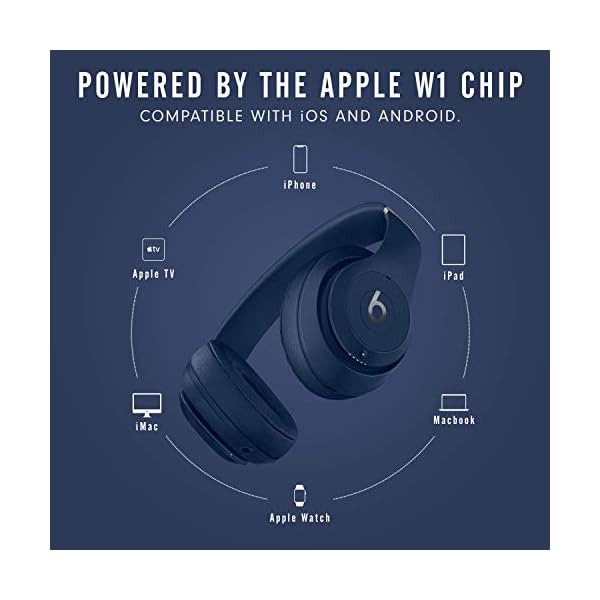 Beats-Studio3-Wireless-Noise-Cancelling-Over-Ear-Headphones-Apple-W1-Headphone-Chip-Class-1-Bluetooth-Active-Noise-Cancelling-22-Hours-Of-Listening-Time-Built-in-Microphone-Blue Beats Studio3 Wireless Noise Cancelling Over-Ear Headphones - Apple W1 Headphone Chip, Class 1 Bluetooth, Active Noise…