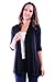 SR Women's Basic 3/4 Sleeve Open Cardigan (Size: Small-5X), 1X, Black