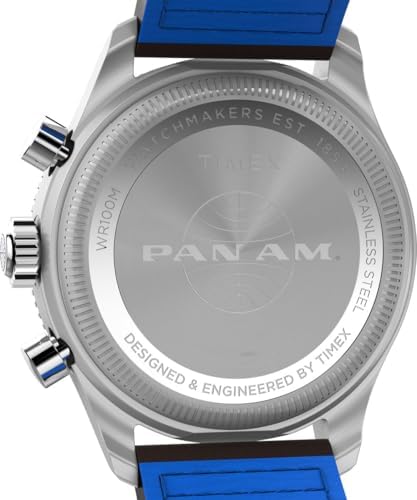 Herren Chronograph Quarz Armbanduhr Fly Back x Pan Am