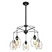 Westinghouse Lighting 6333100 Eldon Five-Light Indoor Chandelier, Oil Rubbed Bronze Finish with Highlights and Clear Seeded Glass