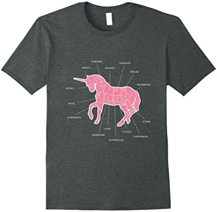 Mens I WANT TO BE A UNICORN T-SHIRT XL Dark Heather