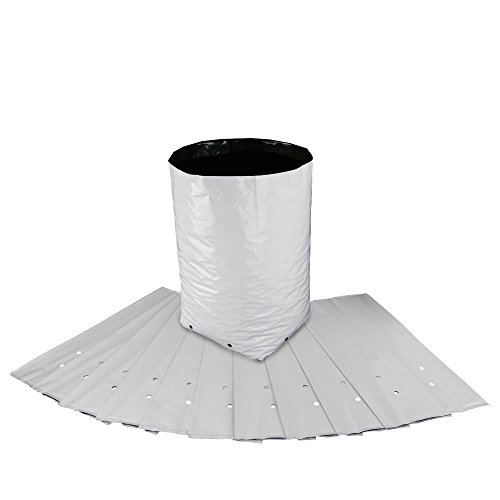 HTGSupply 100-Pack 5.-Gallon Poly Grow Bag Planters (100 Bags)