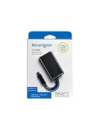 Kensington CH1000 USB C un concentrador USB 3.0 de 4 puertos para dispositivos USB Tipo C (k33995ww)