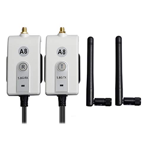 GOQO TOMO E-58 5.8G Wireless Color Video Transmitter and Receiver Kit for The Vehicle Backup Camera and Car Rear View Parking Monitor