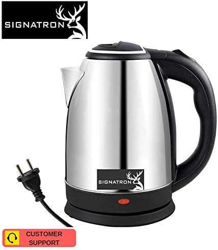 SIGNATRON Kettle TSQ0051/Electric Kettle/Kettle/Tea Kettle/Tea and Coffee Maker/Milk Boiler/Water Boiler/Tea Boiler/Coffee Boiler/Water Heater/Stainless Steel Kettle/1.8 Liter Stainless Steel