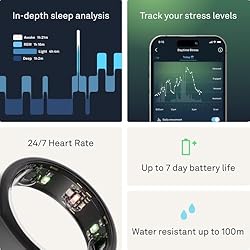 Oura Ring Gen3 Heritage - Stealth - Size 13 - Smart
